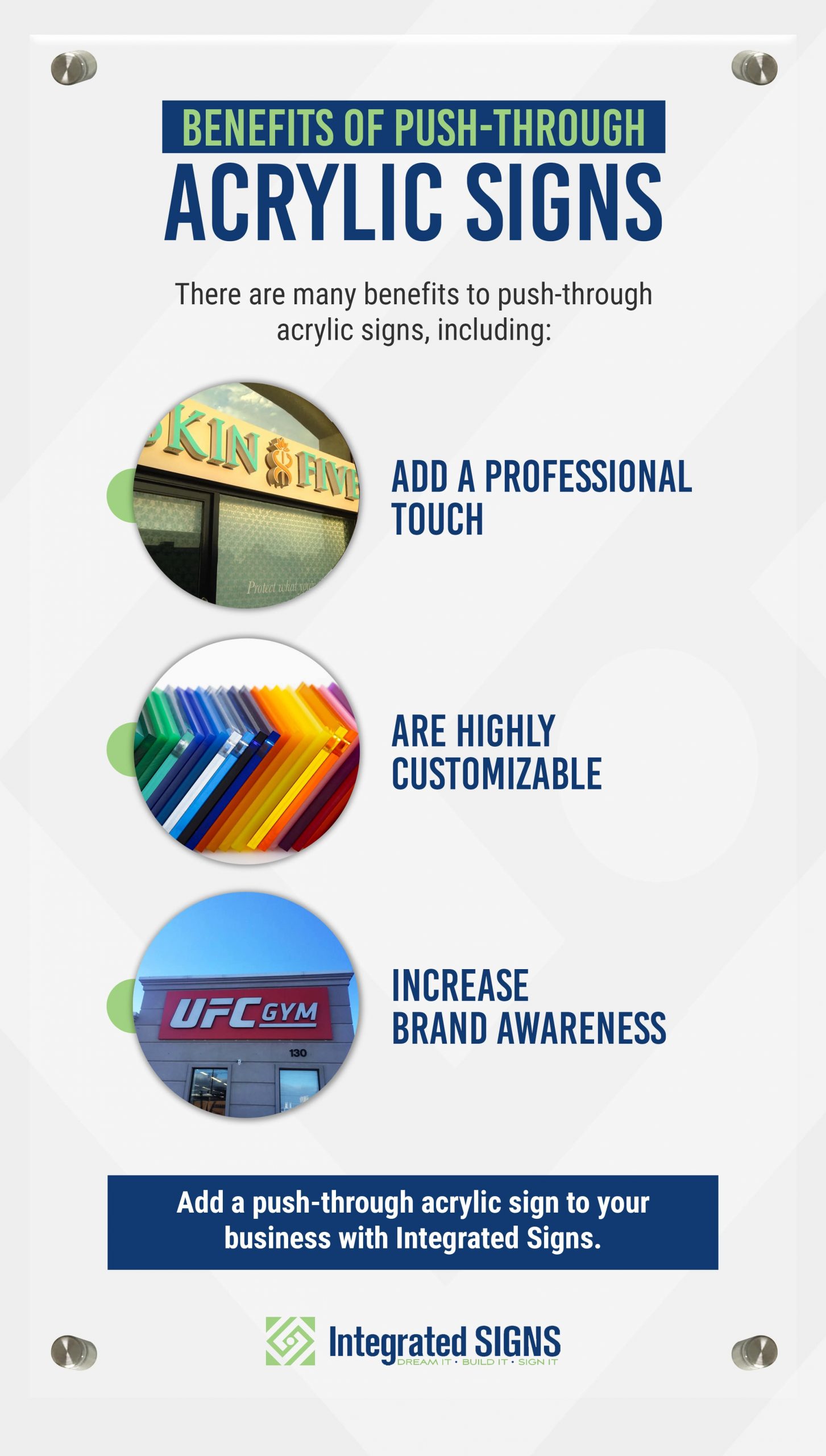 Benefits of Push-Through Acrylic Signs