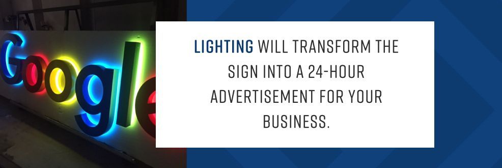 business sign lighting
